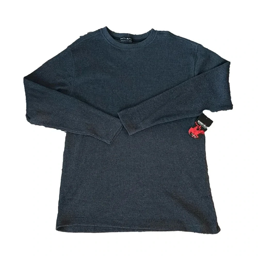 NWT Men’s Long Sleeve Thermal Shirt, Gray, Large